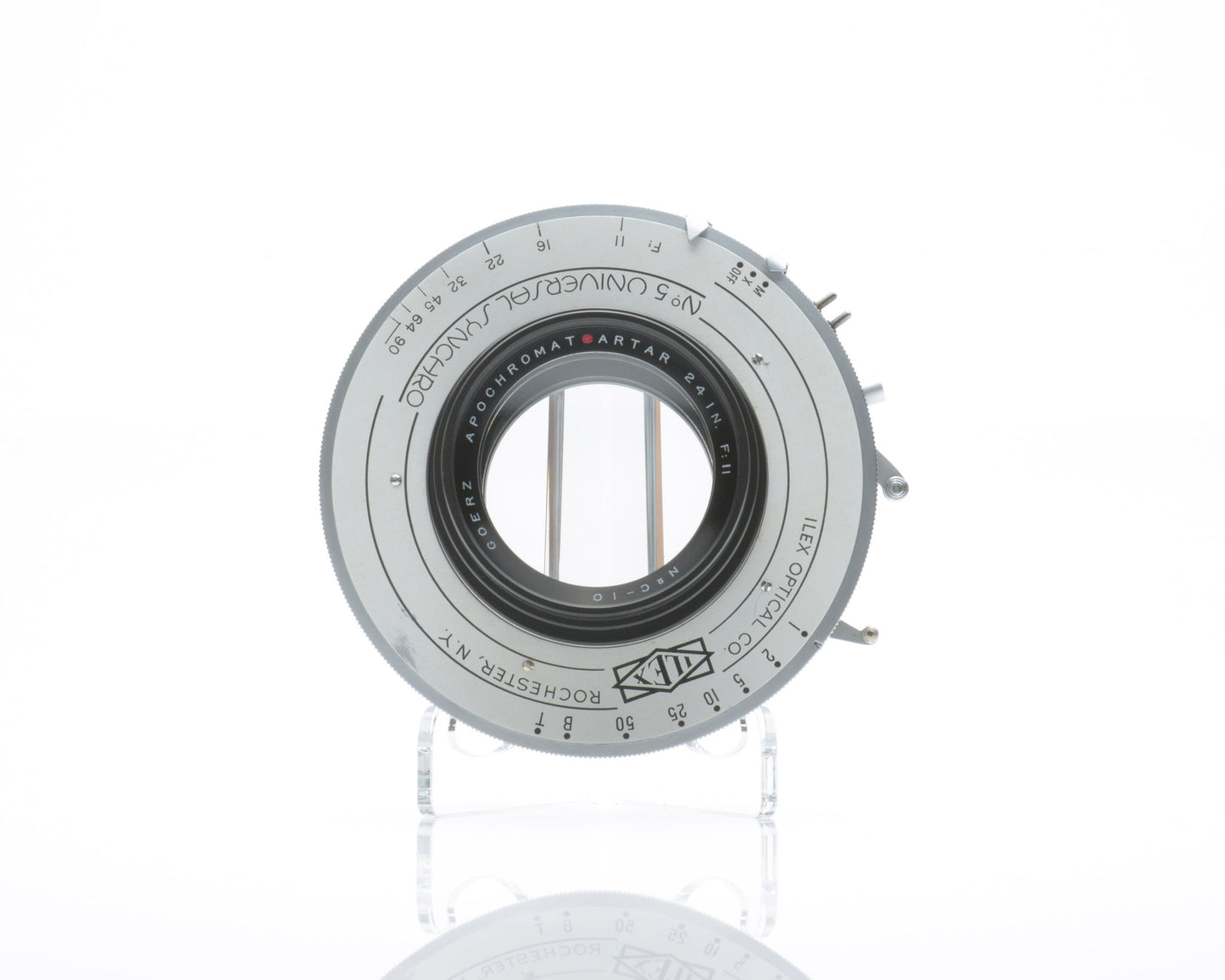 Goerz Apochromat Red Dot Artar 24 In F 11 Ilex Shutter Large Format Camera Lens