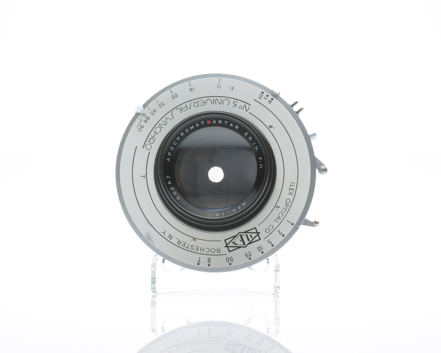 Goerz Apochromat Red Dot Artar 24 In F 11 Ilex Shutter Large Format Camera Lens