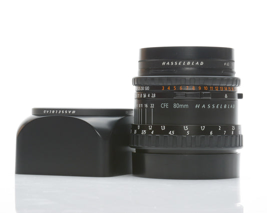 Hasselblad 80mm CFe Lens 20034 with Lens Hood and UV Filter