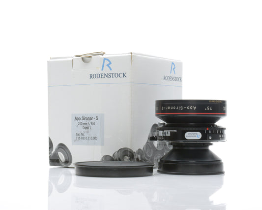 Rodenstock 210mm f5.6 APO-Sironar-S Lens with Copal No. 1 Shutter