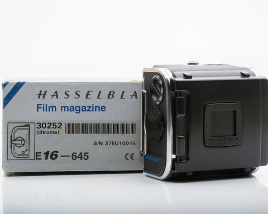 Hasselblad E16 Chrome Film Back 202FA 203FE 205FCC 30252